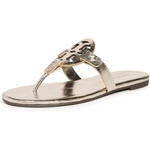 Tory Burch Womens Miller Soft Sandals - Spark Gold